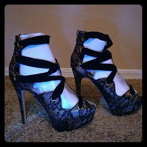 Sexy lace up heels